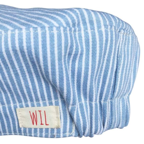 Cap Wendbar hellblau gestreift/ rot – Bild 3