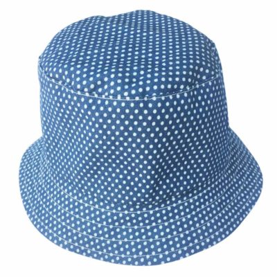 Sonnenhut wendbar - blau gepunktet Sonnenhut wendbar - blau gepunktet