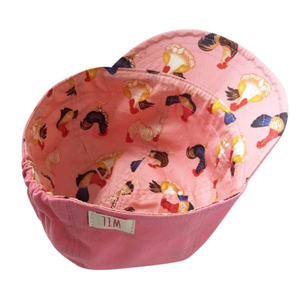 Velomütze Wendbar Rosa/Huhn