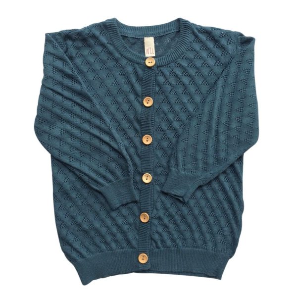 Strickjacke Petrol