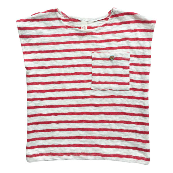Ärmelloses Shirt Gestreift