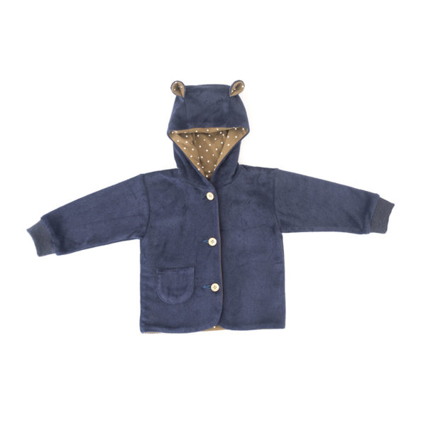 Baby Jacke Frotté Aubergine – Bild 5