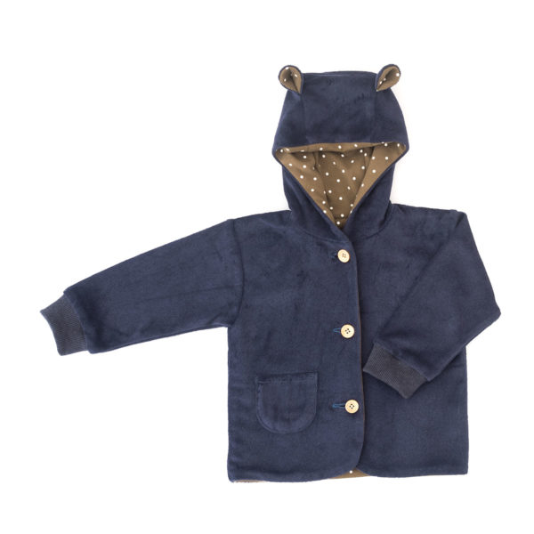 Baby Jacke Frotté Aubergine