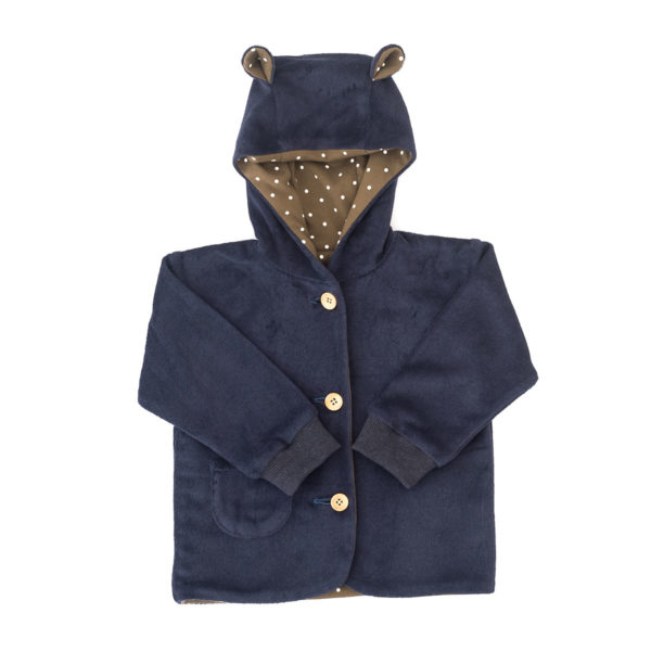 Baby Jacke Frotté Aubergine – Bild 6