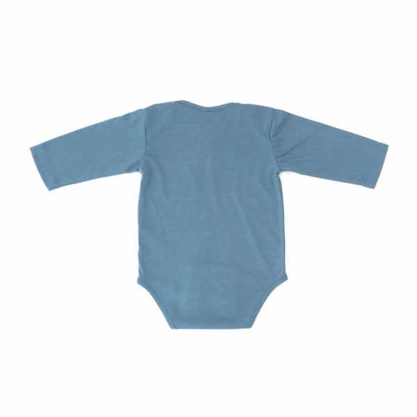 Body Langarm Blau Mit Stickerei – Bild 4