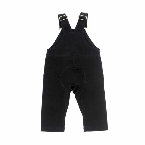 Latzhose Schwarz Twill – Bild 3
