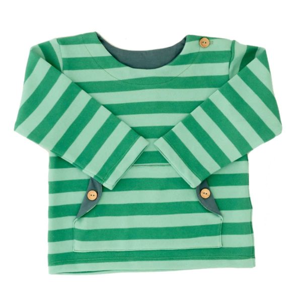 Pullover Grün Gestreift – Bild 3