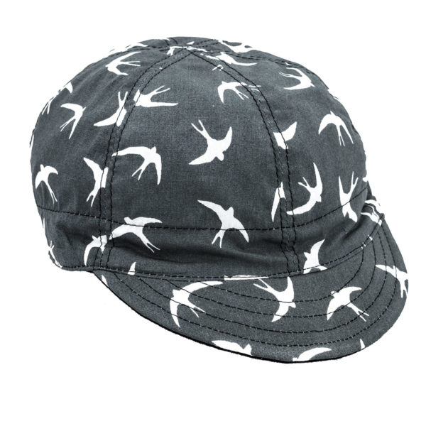 Velomütze Wendbar Schwarz Twill – Bild 3