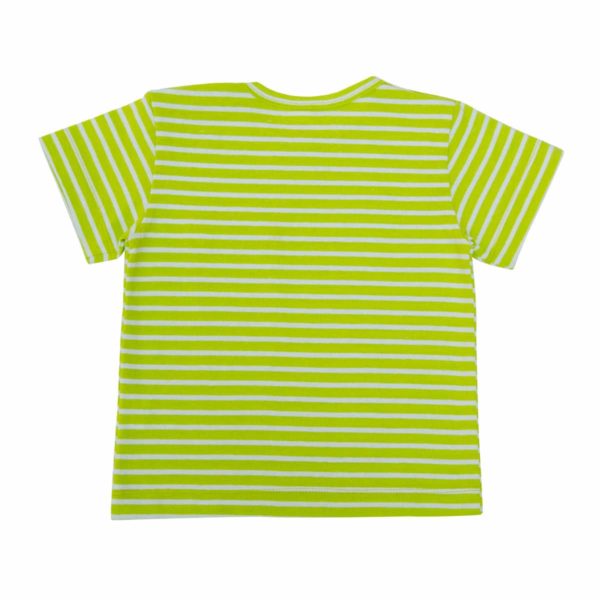 Tshirt Limette mit Tasche – Bild 2