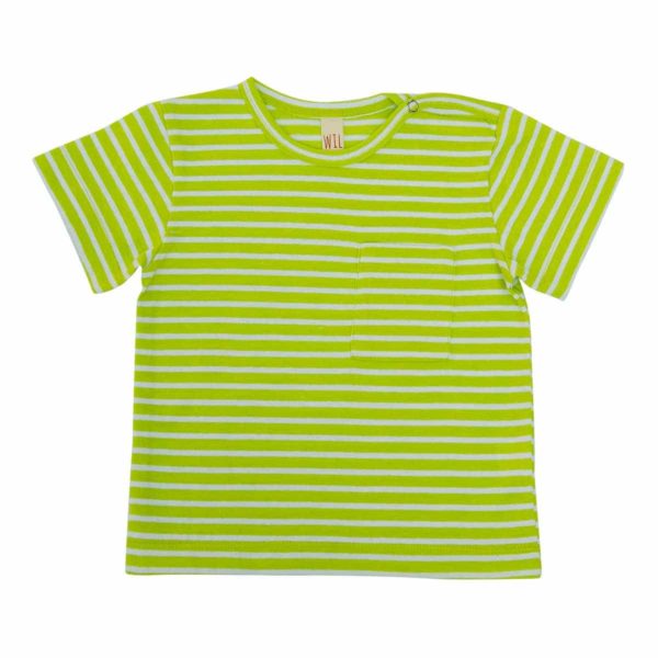 Tshirt Limette mit Tasche