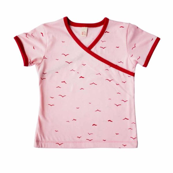 Shirt Rosa Möwen