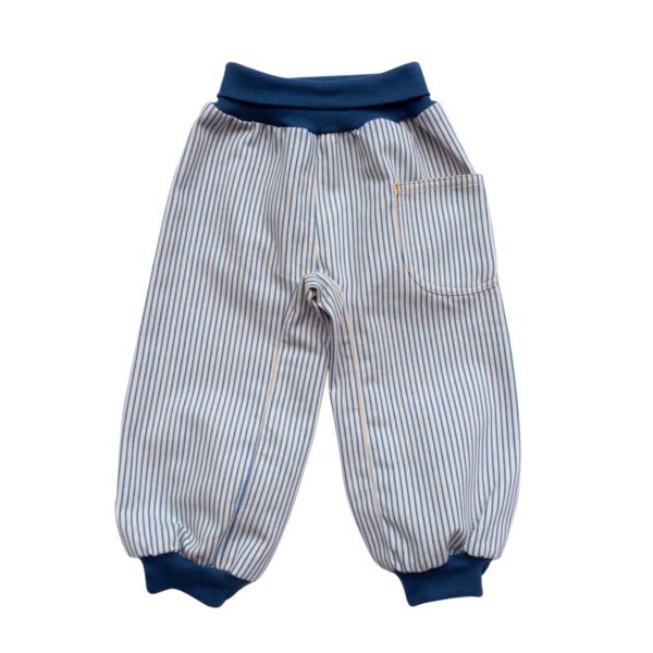 Cozy Pants Creme/Blau gestreift