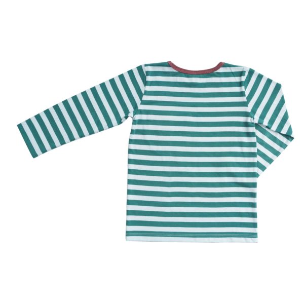 Sweatshirt Grün Gestreift – Bild 3