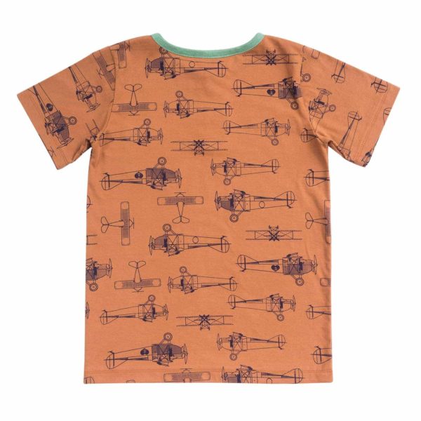 Tshirt Flugzeug Braun – Bild 3