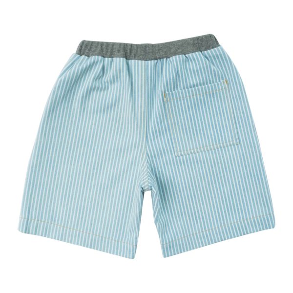 Shorts Hellblau gestreift – Bild 3