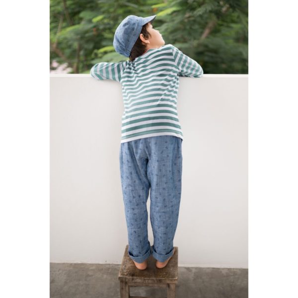 Sweatshirt Grün Gestreift – Bild 5