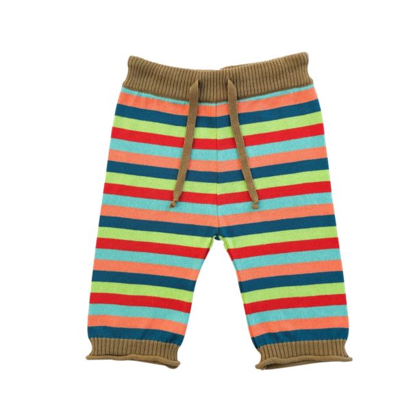 Baby Strickhose Bambus Bunt Gestreift