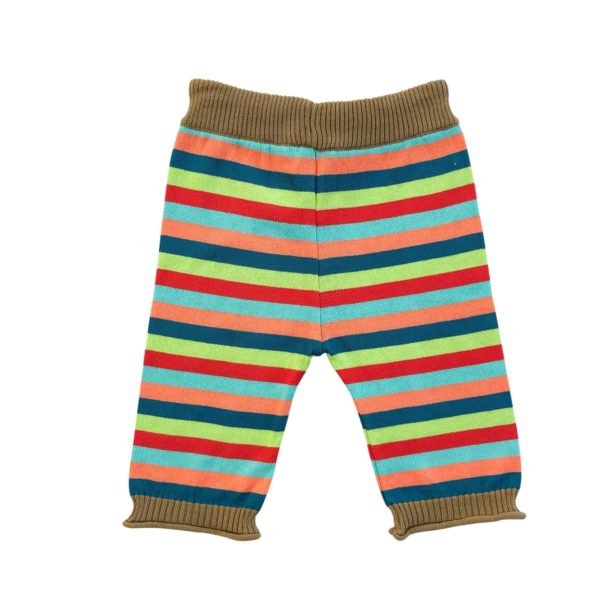 Baby Strickhose Bambus Bunt Gestreift – Bild 3