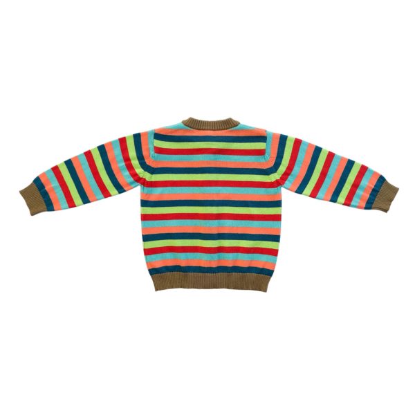 Strickjacke Bambus Bunt Gestreift – Bild 3