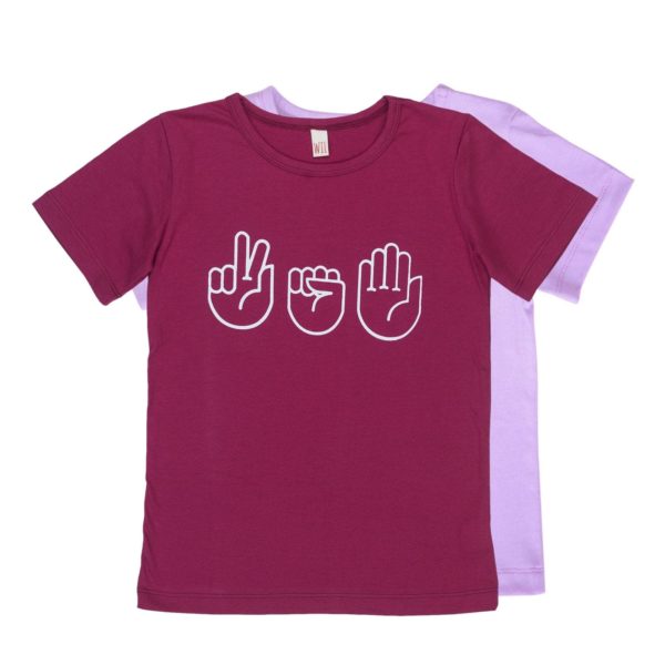 T-Shirt Schere, Stein, Papier - Mädchen
