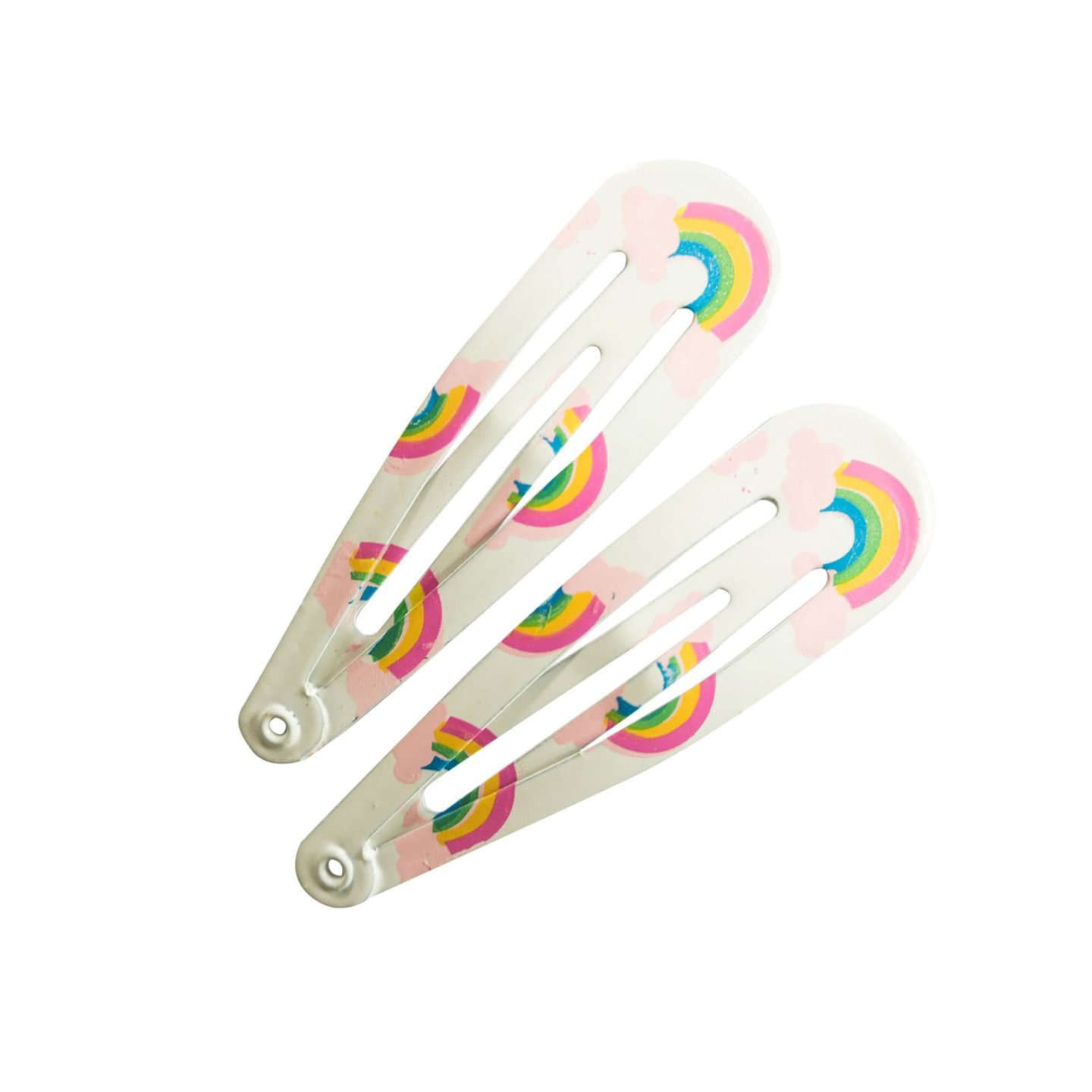 Haarspange In Herzform, Regenbogenfarben - Rutschfeste Haarnadel Aus Legierung, Für Damen & Mädchen, 1 Stück