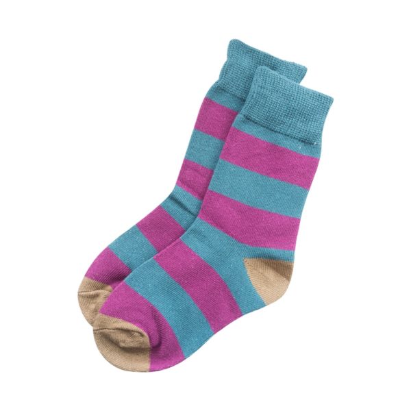 Kinder Socken Breite Streifen – Bild 4