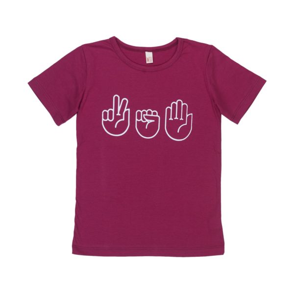 T-Shirt Schere, Stein, Papier - Mädchen – Bild 3
