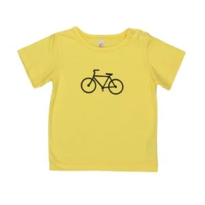 T-Shirt Bicycle gelb