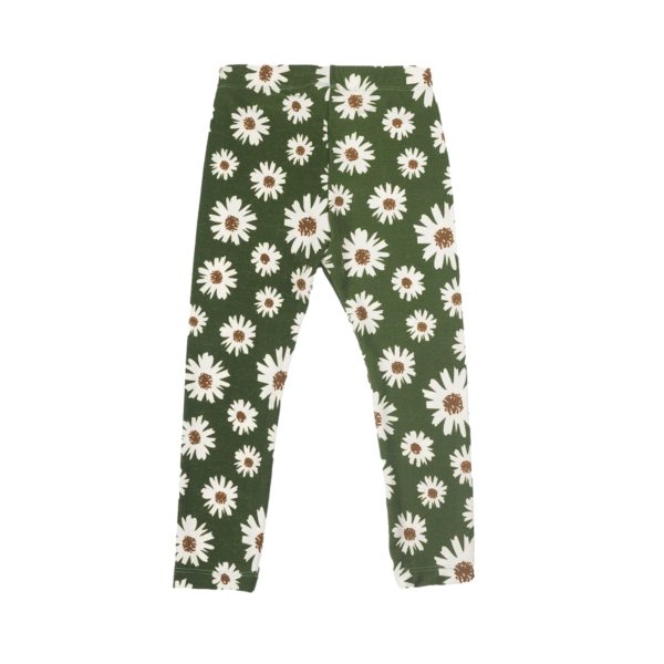 Leggings Grün Blumen – Bild 5