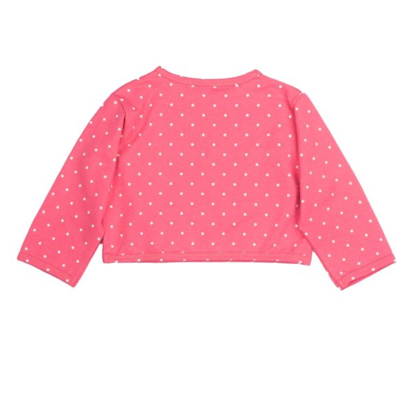 Crop Pullover Rosa Gepunktet – Bild 4