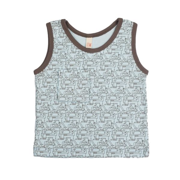 Trägershirt Hellblau