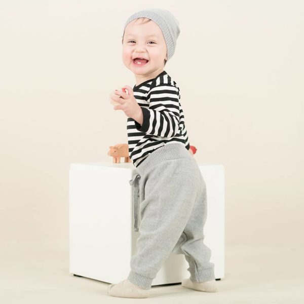Kappe Strick Grau – Bild 2