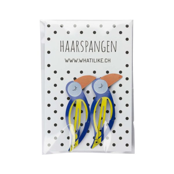 Haarspangen - Papagei Blau – Bild 2