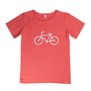 T-Shirt Bicycle Mädchen melone