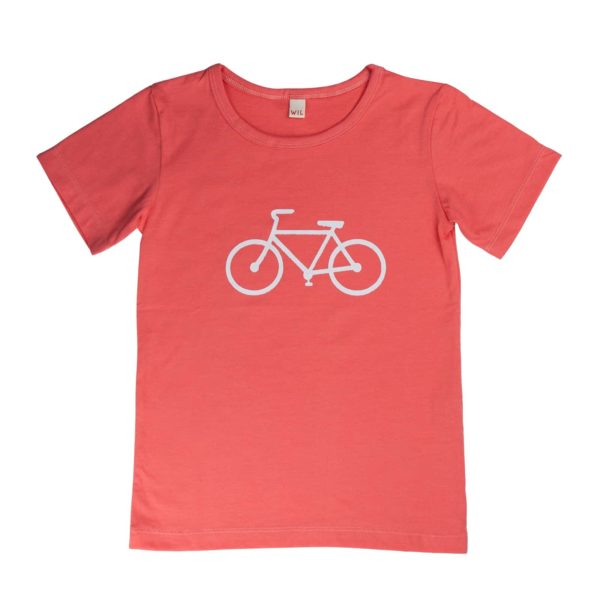T-Shirt Bicycle Mädchen melone