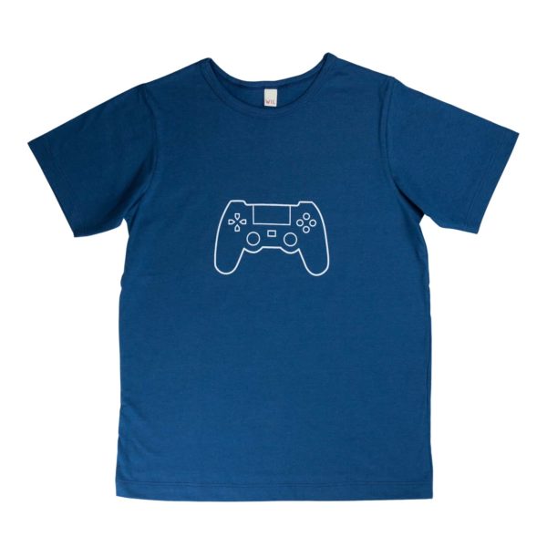 Game - Shirt kurzarm mit Aufdruck dunkelblau