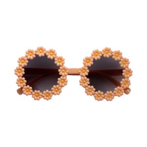 Kinder Sonnenbrille - Flowerpower Apricot