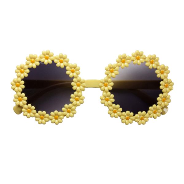 Kinder Sonnenbrille - Flowerpower Gelb