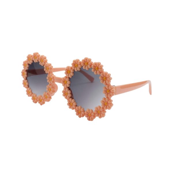 Kinder Sonnenbrille - Flowerpower Apricot – Bild 2