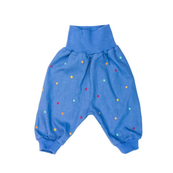 Baby Hose Blau Leinen