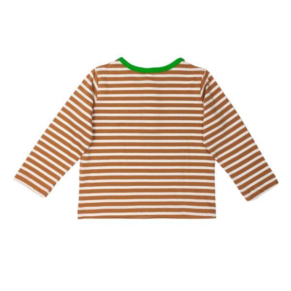 Langarm Shirt Braun Gestreift – Bild 4