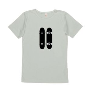 Skateboard - T-Shirt Hellgrau