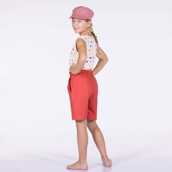 Mädchen Shorts Rot – Bild 3