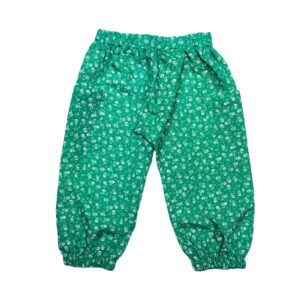 Aladinhose Grün Blumen